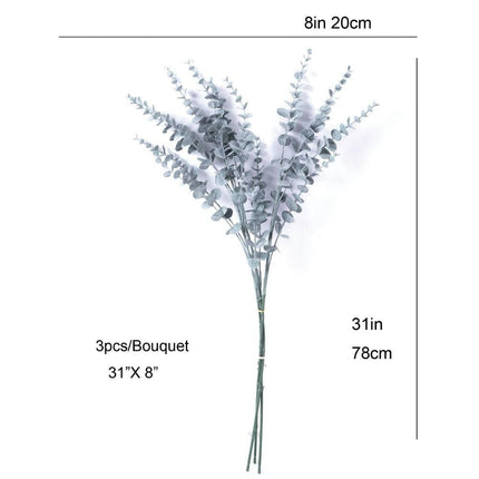 Montana Artificial Eucalyptus Bouquet 31'' X 8'' (Set Of 3)