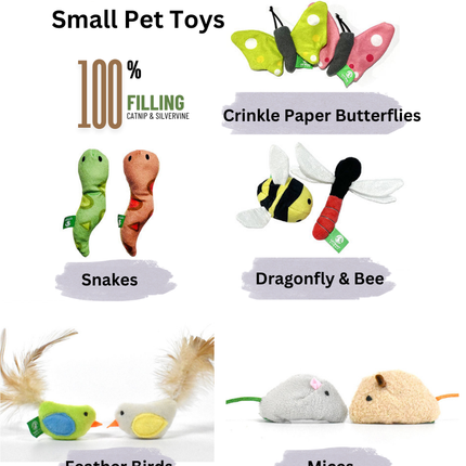 Catnip/Silvervine Small Pet Toys