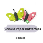 Catnip/Silvervine Crinkle Paper Butterflies, 2Pcs