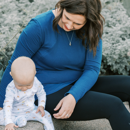 Zoe Zipper Long Sleeve Nursing Top