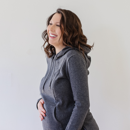 Frankie Fleece Lined Maternity and Nursing Hoodie