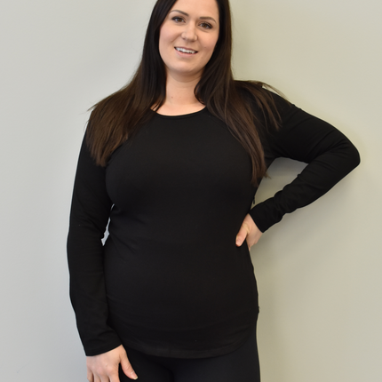 Zoe Zipper Long Sleeve Nursing Top