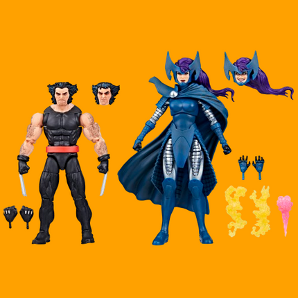 Marvel Legends Series Wolverine and Psylocke (Sub-Par Packaging)