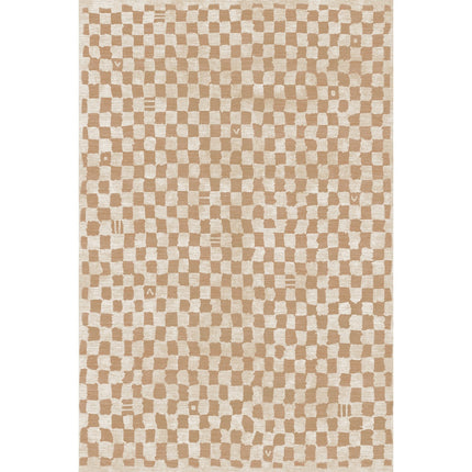 Metro Checkered Natural Rug