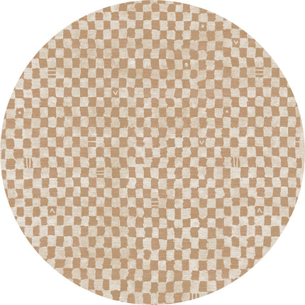 Metro Checkered Natural Rug