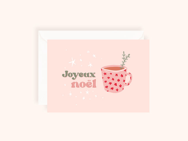 Carte de Noël pliée - format 5x7"