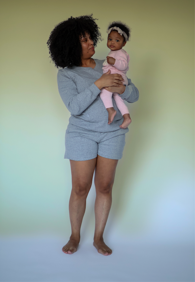Maternity and Nursing Pajama Set