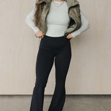Fold Over Flare Pant