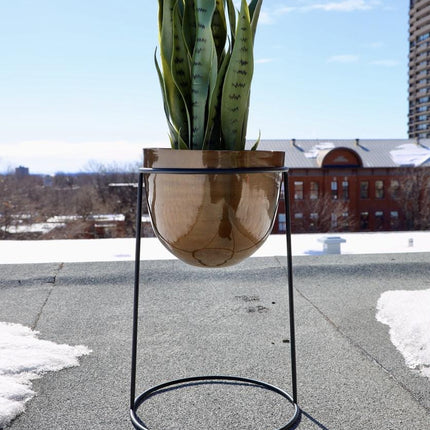 Rosita - Brass Planter On Stand