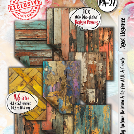 AALL and Create - A6 Design Paper - Aged Elegance