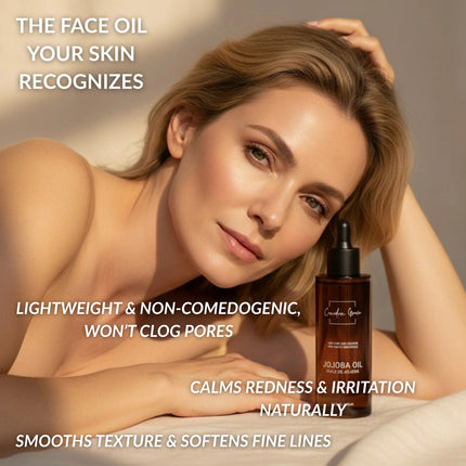 Canadian Grace 100% Organic Jojoba Oil – Cold-Pressed, Pure & Premium for Skin Hydration & Healthier, Fuller-Looking Hair