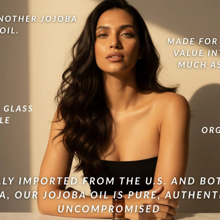 Canadian Grace 100% Organic Jojoba Oil – Cold-Pressed, Pure & Premium for Skin Hydration & Healthier, Fuller-Looking Hair