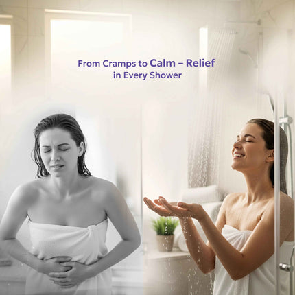 Zen & Hearth Period Cramp Relief Shower Steamers - Handcrafted Aromatherapy Tablets with Clary Sage, Lavender & Geranium for Period Pain Relief & Relaxation Made in Canada