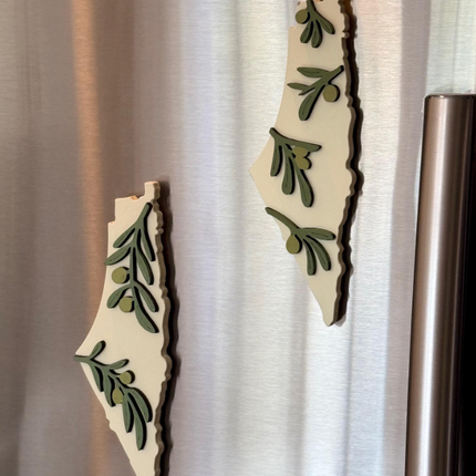 Palestine Map Fridge Magnet