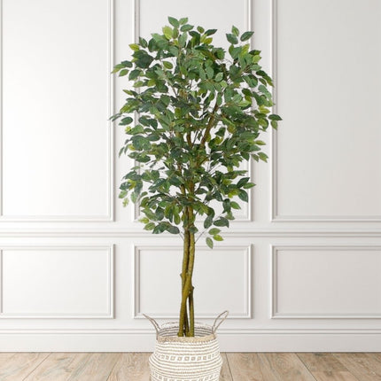 Benja Artificial Ficus Tree Potted Plant 6’