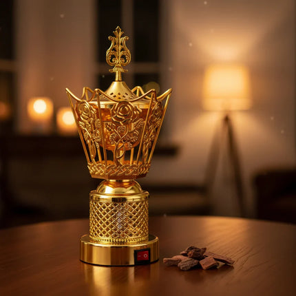 Electric Oud and Bakhoor Burner – Arabesque Pattern
