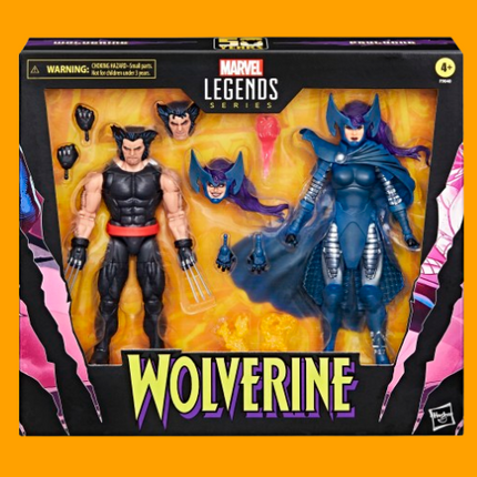 Marvel Legends Series Wolverine and Psylocke (Sub-Par Packaging)