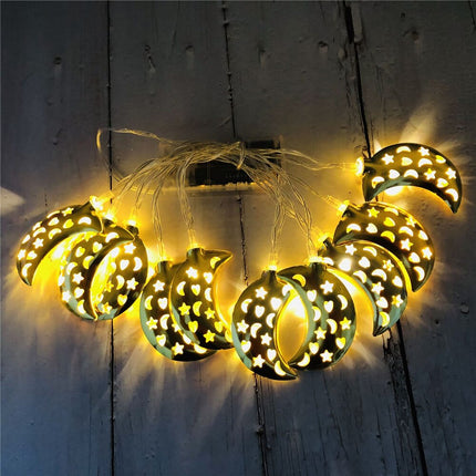 Metal Crescent Lights String
