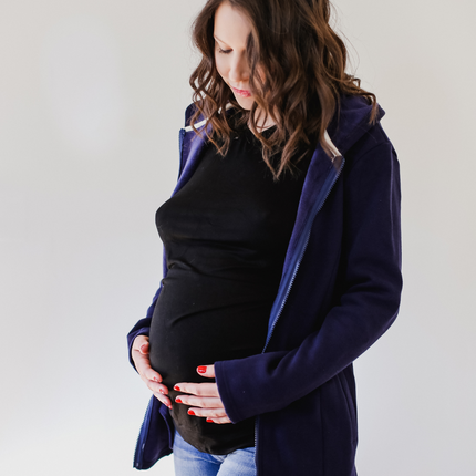 2-in-1 Fleece Baby Carrying Hoodie