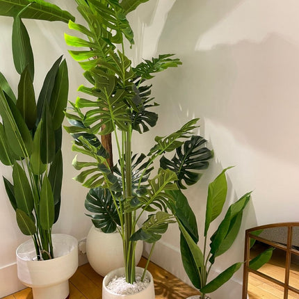 Lazaro White Cement Planter 13''