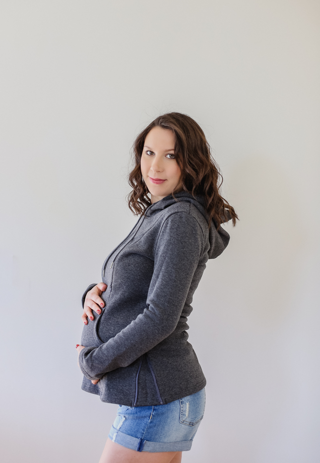 Frankie Fleece Lined Maternity and Nursing Hoodie