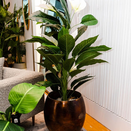 Gaby - Copper Brass Mid-Century Planter (Multiple Sizes)