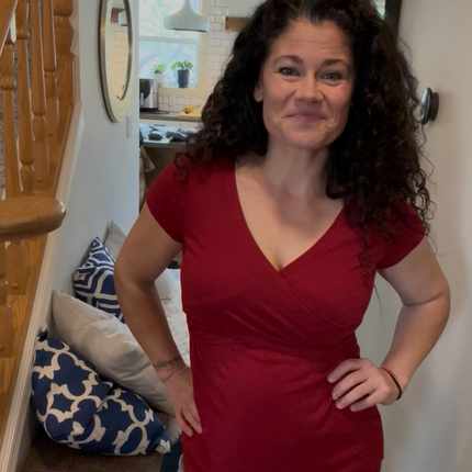 Crossover Maternity and Nursing Tee Shirt