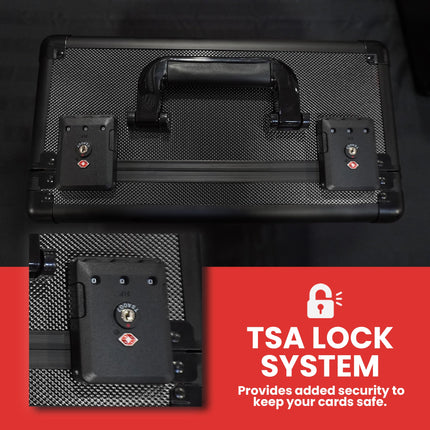 EVORETRO Aluminum Graded Card Storage Box, TSA Lock