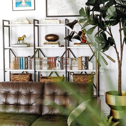 Kendrik -Mid-Century Brass Floor Planter (Multiple Sizes)