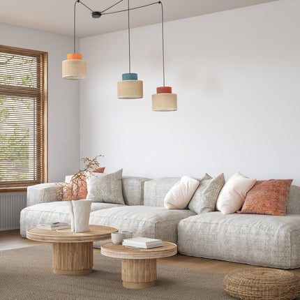 DUO Jute Mix Natural Suspension Light 3