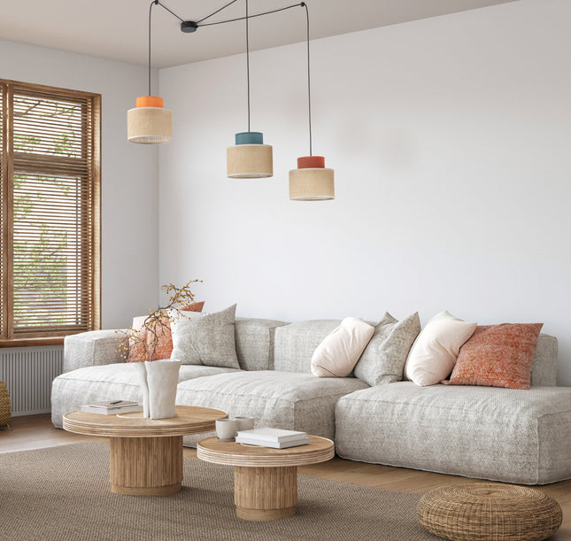 DUO Jute Mix Natural Suspension Light 3