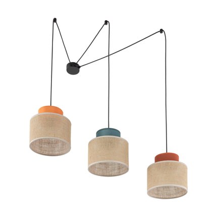 DUO Jute Mix Natural Suspension Light 3