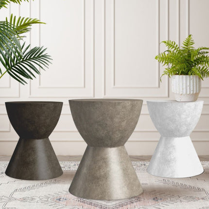 Roger Concrete Terrazzo Mid-Century End Table