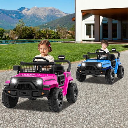 12V Kids Ride on Truck Car Battery Powered Electric Vehicle-Black