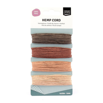 Vaessen Creative Hemp Cord Naturel 4x10m
