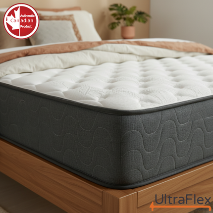 UltraFlex® STELLAR Medium Firm – Premium Orthopedic Mattress with Cooling Gel, High-Density Soy Foam & Quilted Top | Made in Canada