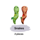 Catnip/Silvervine Snakes, 2Pcs