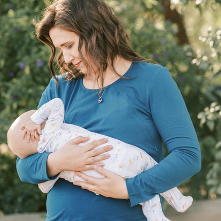 Zoe Zipper Long Sleeve Nursing Top