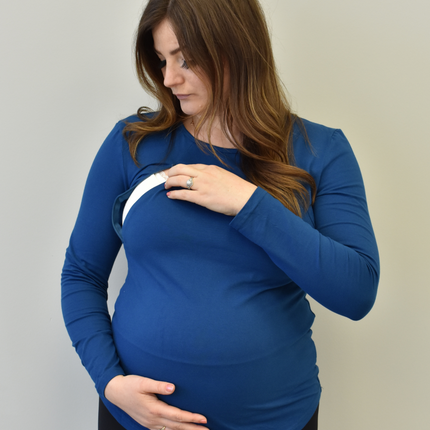 Zoe Zipper Long Sleeve Nursing Top