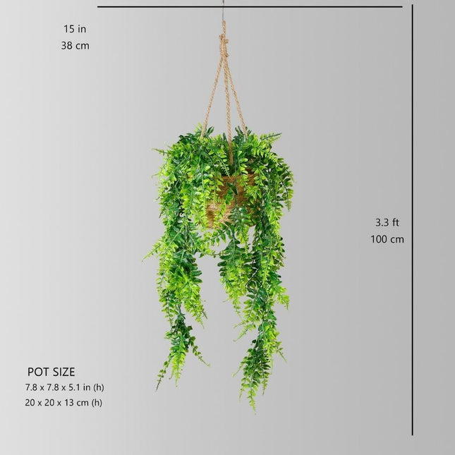 Gavi Faux Potted Hanging Plant (3.3 Feet)