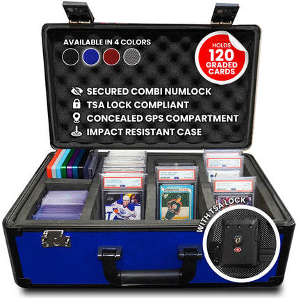 EVORETRO Aluminum Graded Card Storage Box, TSA Lock