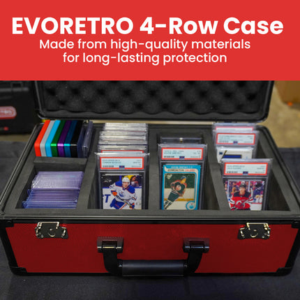 EVORETRO Aluminum Graded Card Storage Box, TSA Lock