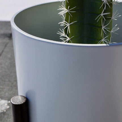 Rica - Mid-Century Modern Plant Stand With White Planter (Multiple Sizes)