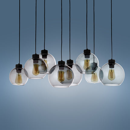 CUBUS Graphite Glass Scandinavian  Pendant Light 8