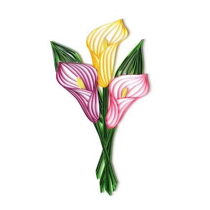 Calla Lily Quilling Template Kit
