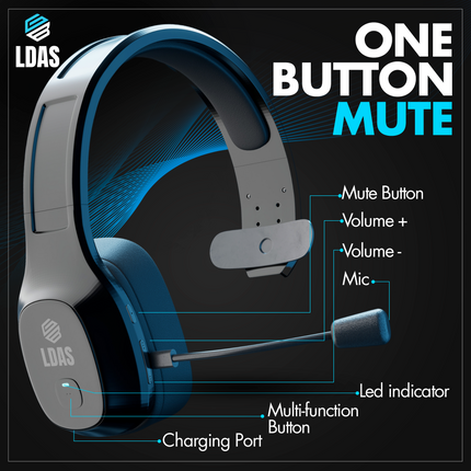 LDAS Trucker Bluetooth Headset TH11