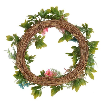 Pastel Artificial Floral Wreath 18.9''