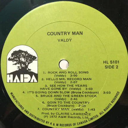 Valdy – Country Man - 1972 Original
