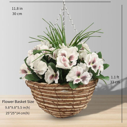 Camila Artificial Floral Arrangement In Hanging Basket