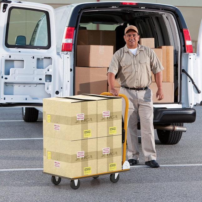 Platform Cart Dolly Foldable Warehouse Push Hand Truck-Black